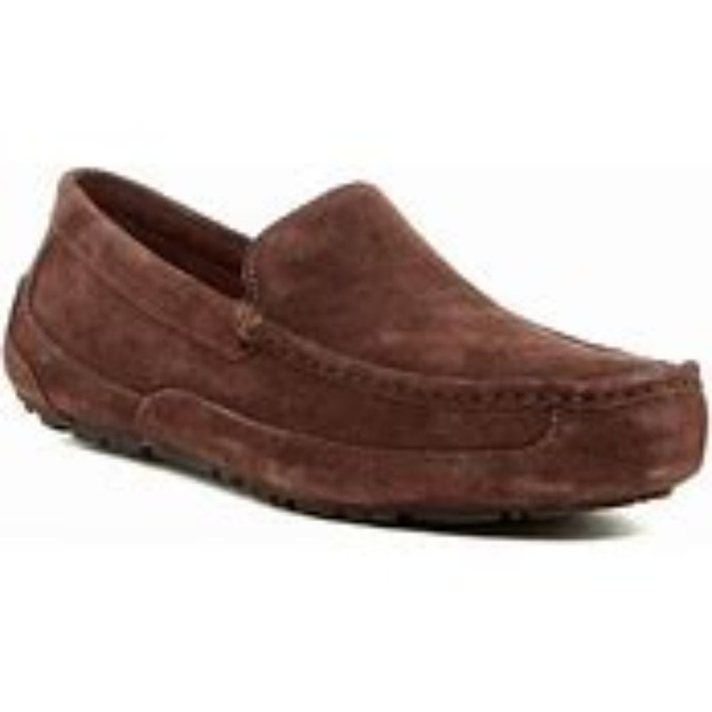 UGG Alder Faux Shearling Lined Suede Slipper (Men), Size 8